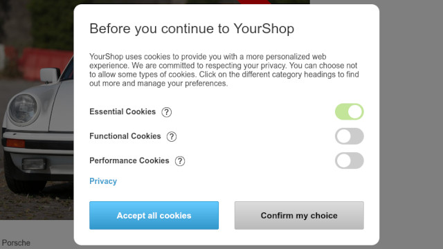 Cookie Pop-up
